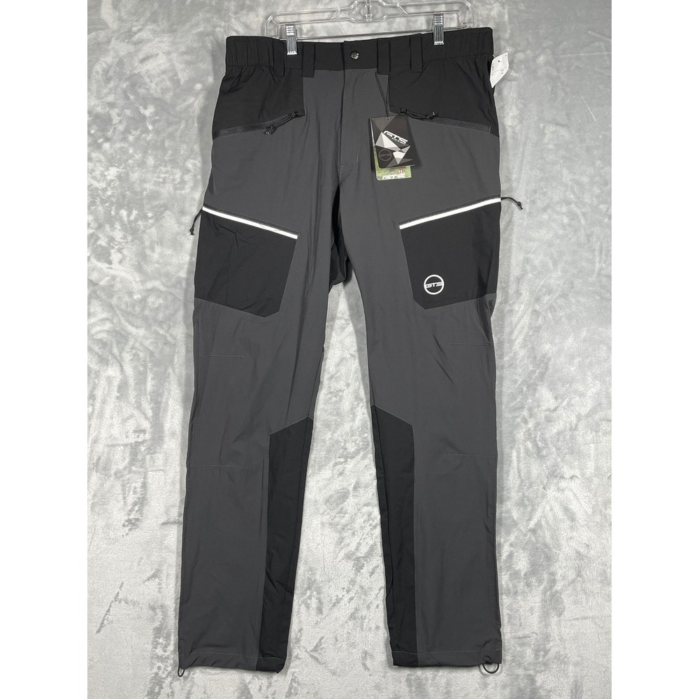 GTS Stelvio Man Pants Bicolour Carbon Grey Black Hiking Tech Stretch XXL 54 NEW